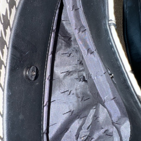 Simply Vera Black and White Houndstooth Women's Bag - Picture 5 of 6